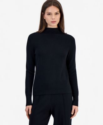 Tahari ASL Women's Mock Neck Long-Sleeve Sweater