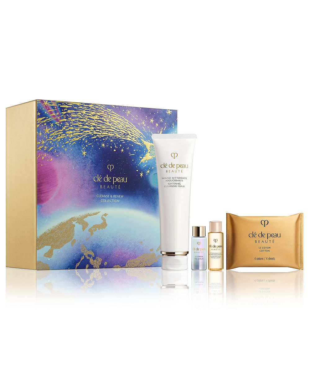 Clé de Peau Beauté набор из 4 средств Cleanse & Renew Collection