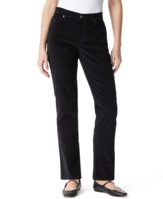 Gloria Vanderbilt Women's Amanda High-Rise Corduroy Straight-Leg Jeans