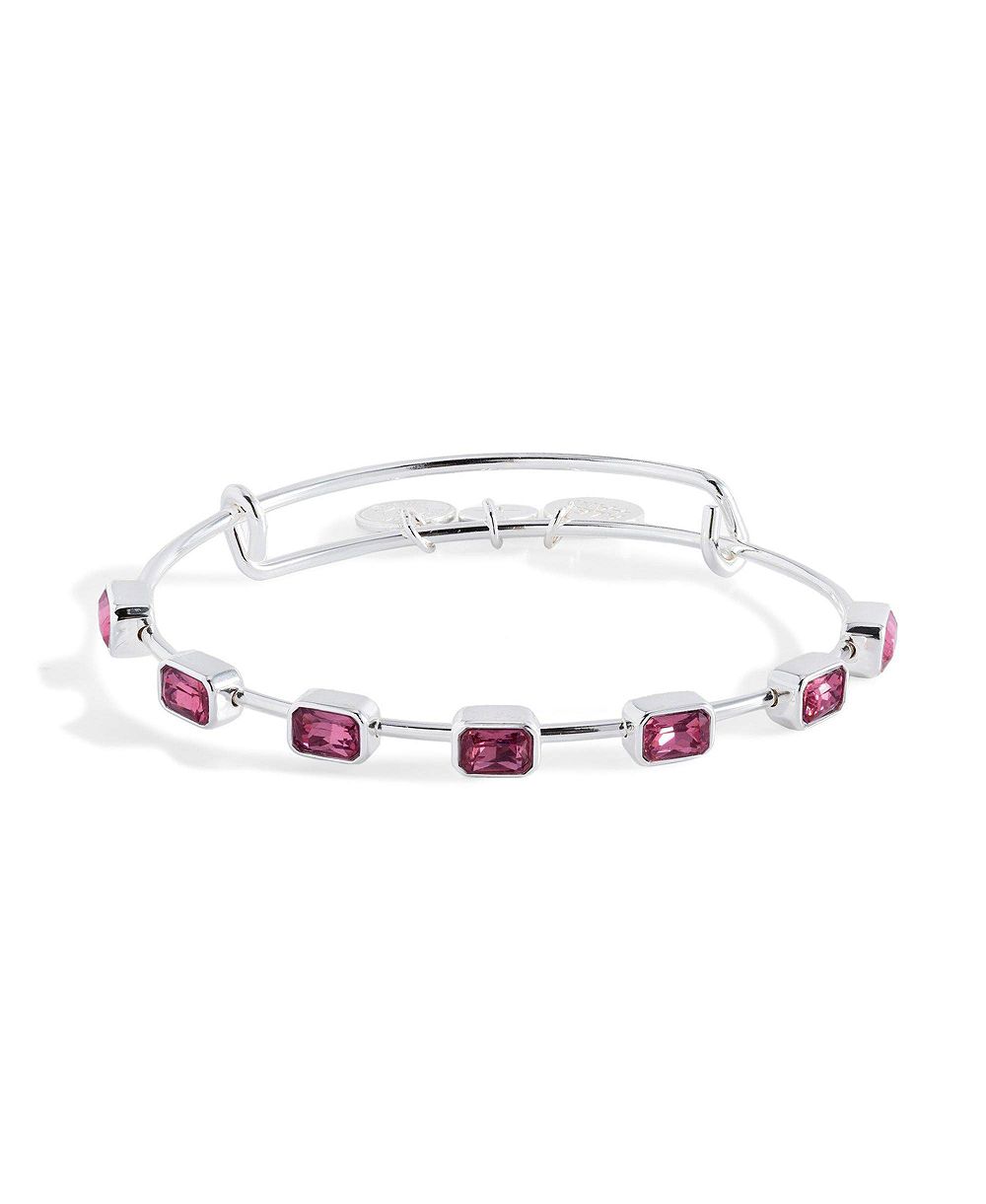 Браслет Alex and Ani с изумрудом в огранке изумруд для октября
