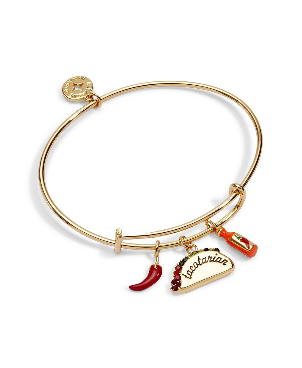 Alex and Ani браслет-бэнгл Taco Multi Charm