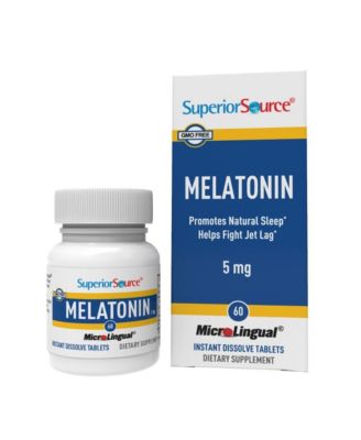 Мелатонин Superior Source 5 mg - 60 сублингвальных таблеток
