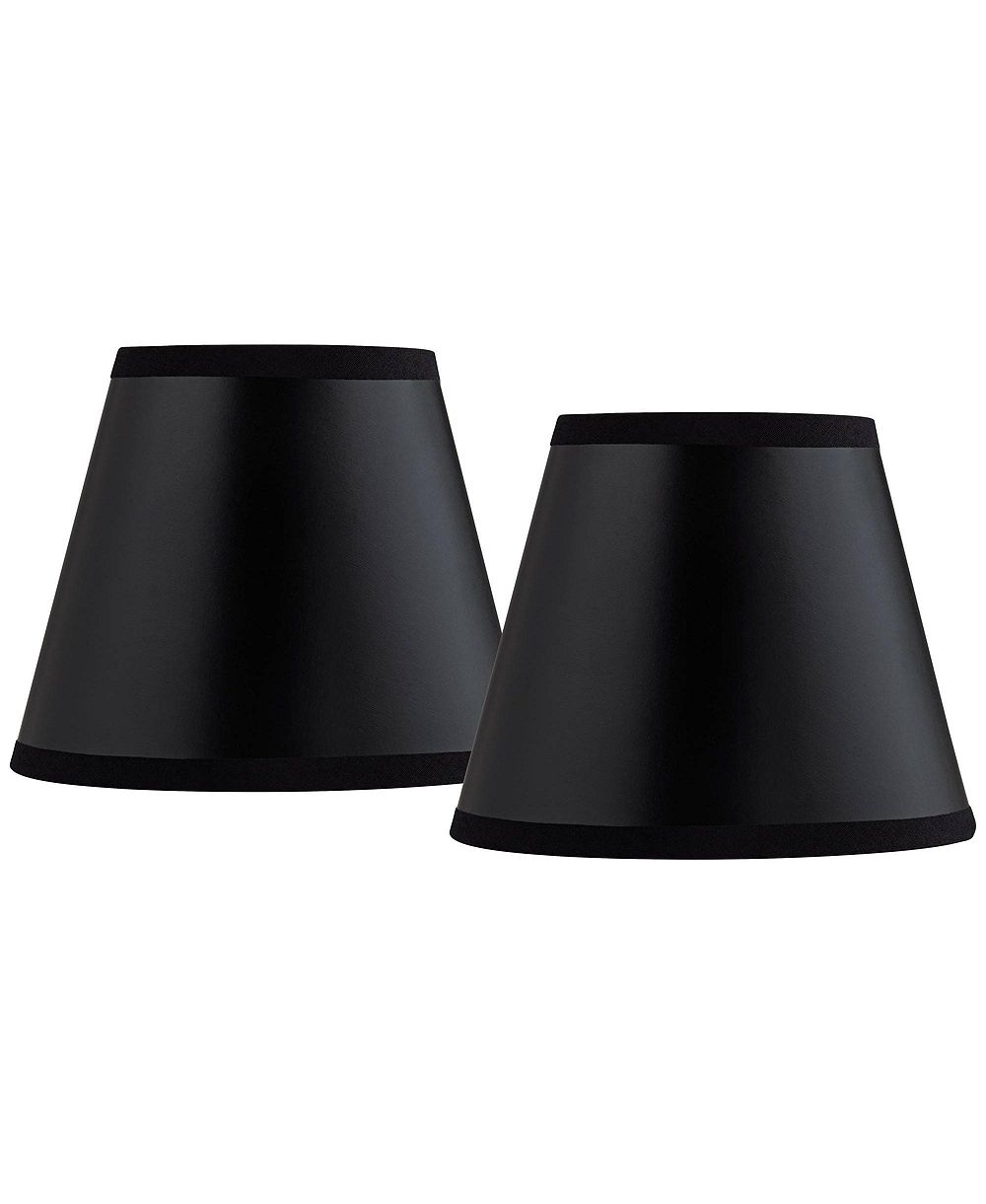 Springcrest комплект из 2 абажуров типа империя, бумажные, маленькие, верх 3" x низ 5" x высота 4", с креплением candelabra clip-on