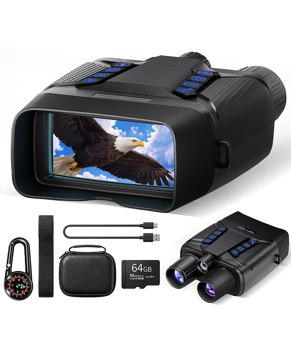 SUGIFT прибор ночного видения 4K цифровой бинокль с 64GB картой