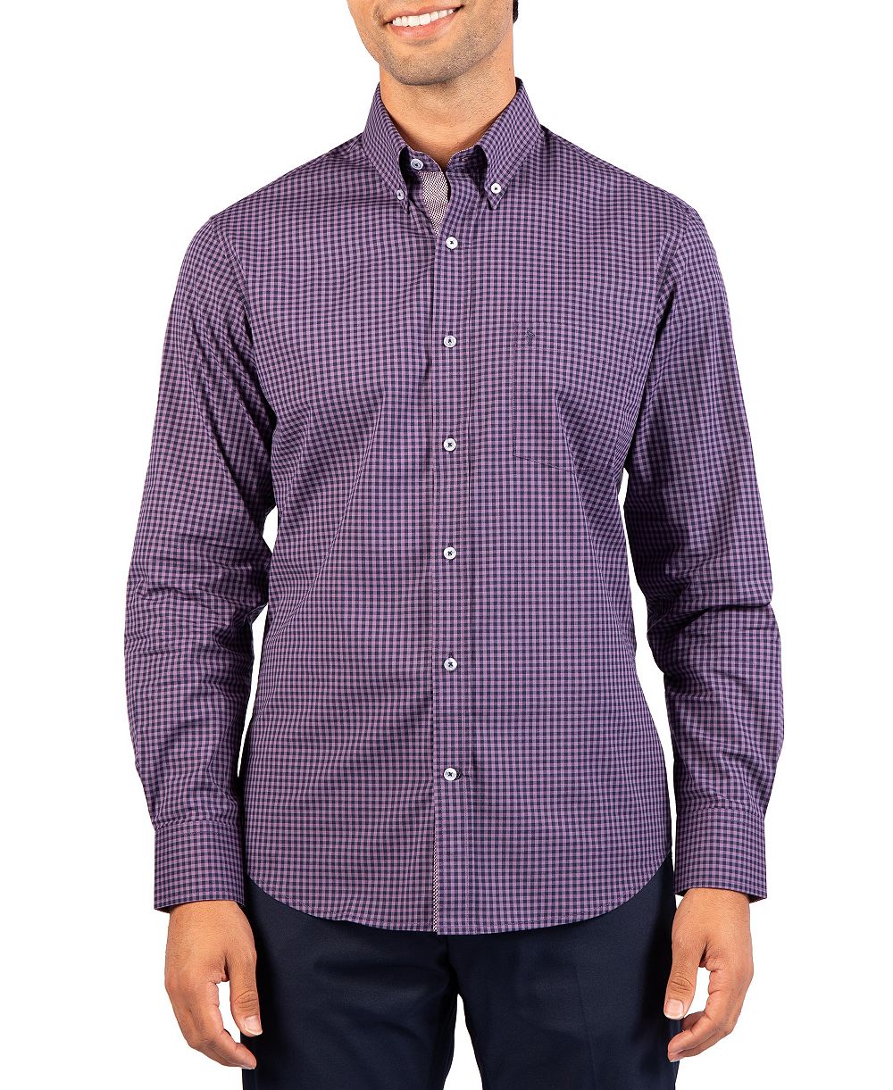 Мужская рубашка TailorByrd Tonal Gingham Long Sleeve Shirt