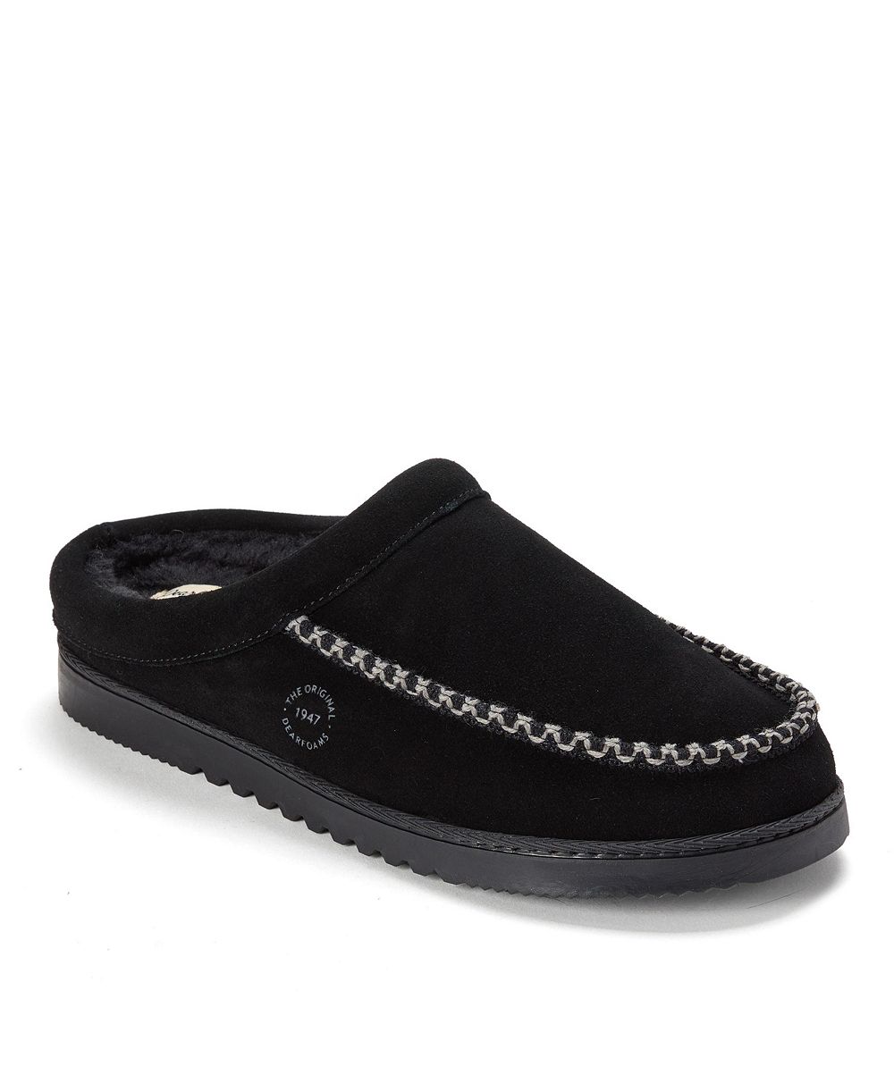 Dearfoams Мужские тапочки Beckett Genuine Suede Clog