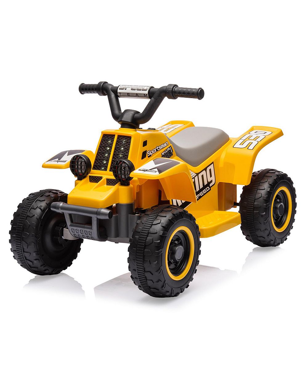 homfan Electric 4-Wheeler Ride-On ATV, 6V Battery Powered, Push-Button Accelerator, Up to 55 lbs, Ages 3+