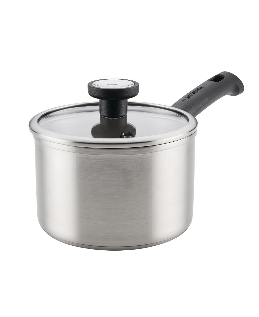 Farberware TrueCook Stainless Steel 2-Quart Saucepan with Lid