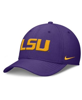 Men's Nike Purple LSU Tigers Rise SwooshFlex Dri-FIT Hat