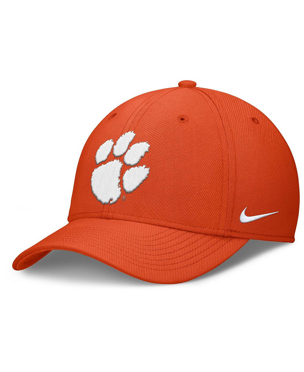 Men's Nike Orange Clemson Tigers Rise SwooshFlex Dri-FIT Hat