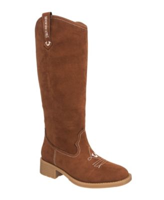 True Religion женские высокие ковбойские сапоги Tamia с логотипом