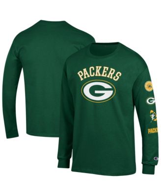 Мужская футболка Champion Green Bay Packers Seal с длинным рукавом, зеленая