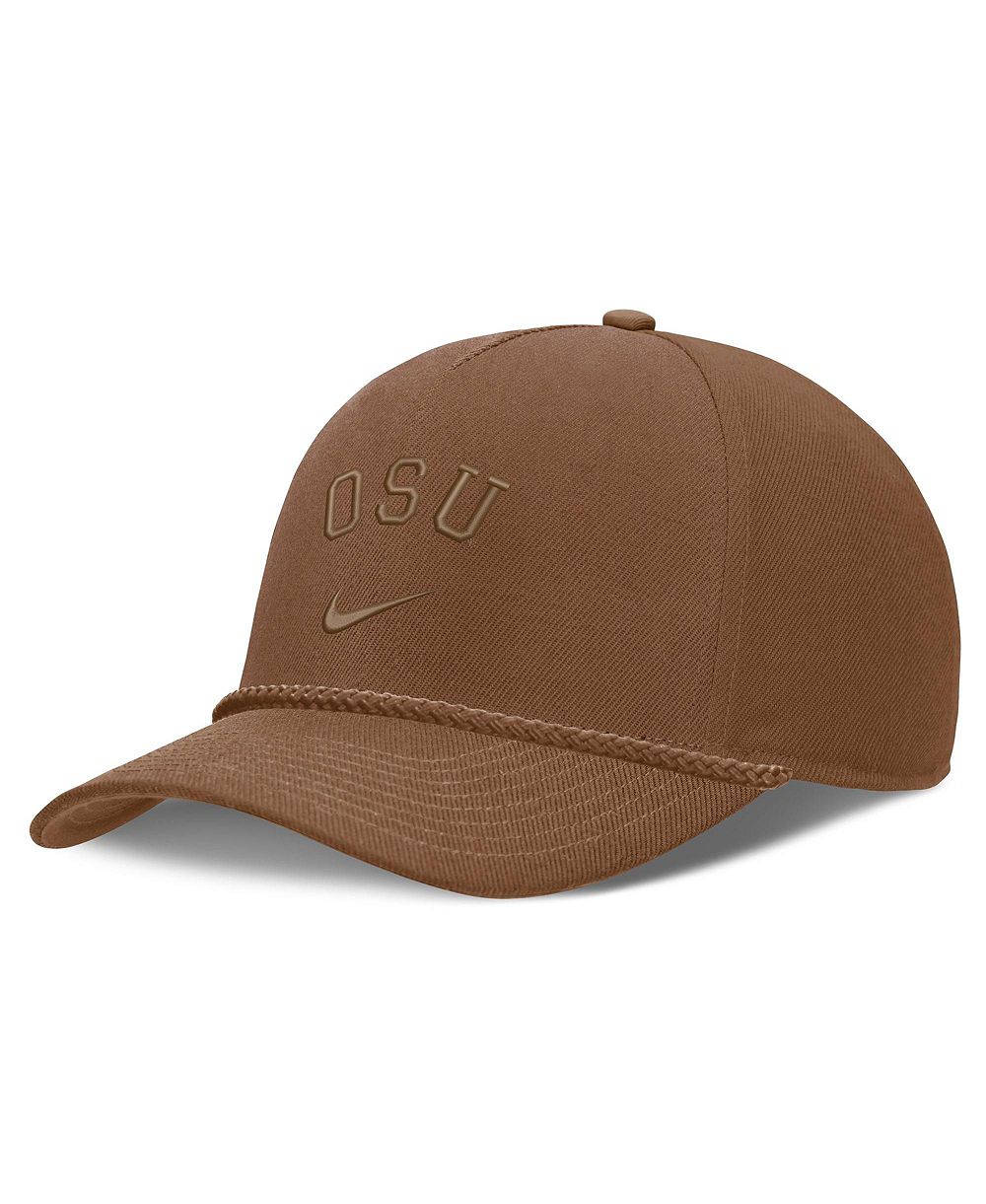 Men's and Women's Nike Brown Ohio State Buckeyes Campus Prep Tonal Rope Rise 5-Panel Adjustable Hat