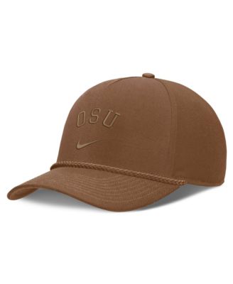 Men's and Women's Nike Brown Ohio State Buckeyes Campus Prep Tonal Rope Rise 5-Panel Adjustable Hat