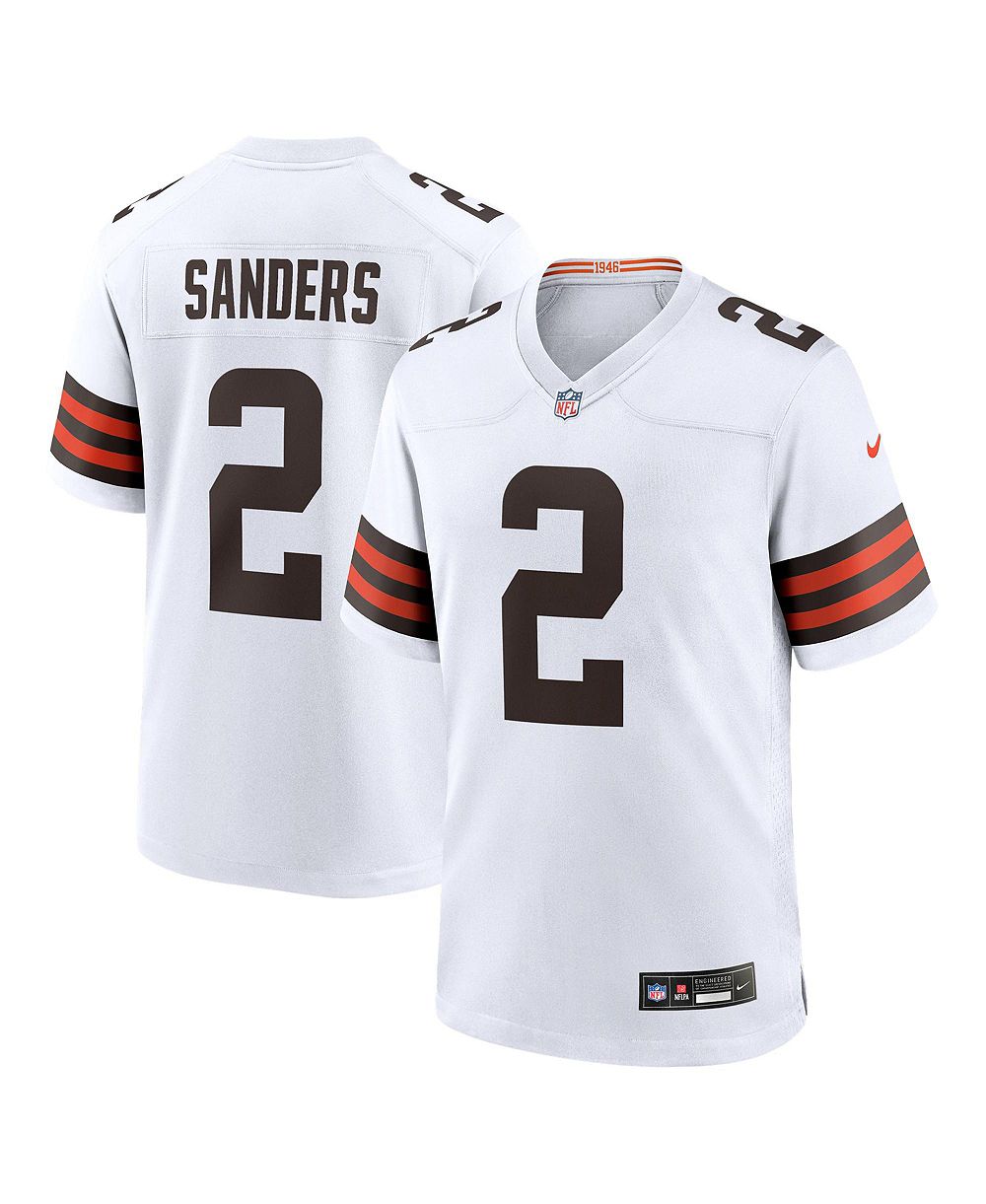 Мужская джерси Nike Shedeur Sanders White Cleveland Browns Game