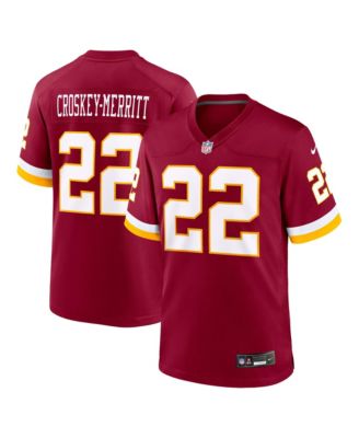 Men's Nike Jacory Croskey-Merritt Burgundy Washington Commanders Game Jersey