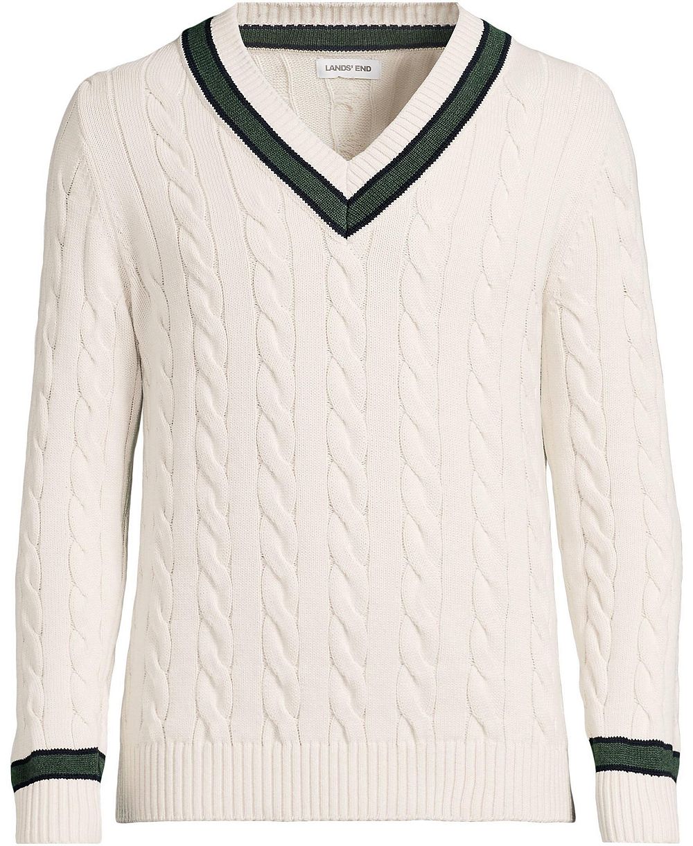 Мужской свитер Lands' End Long Sleeve Drifter Cricket