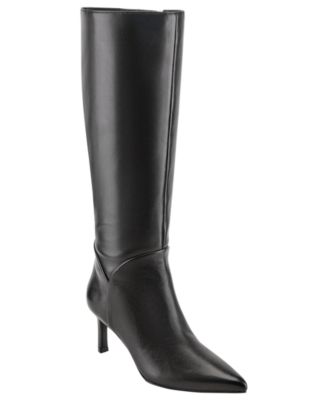 Marc Fisher Women's Lorne Tall Kitten Heel Dress Boots