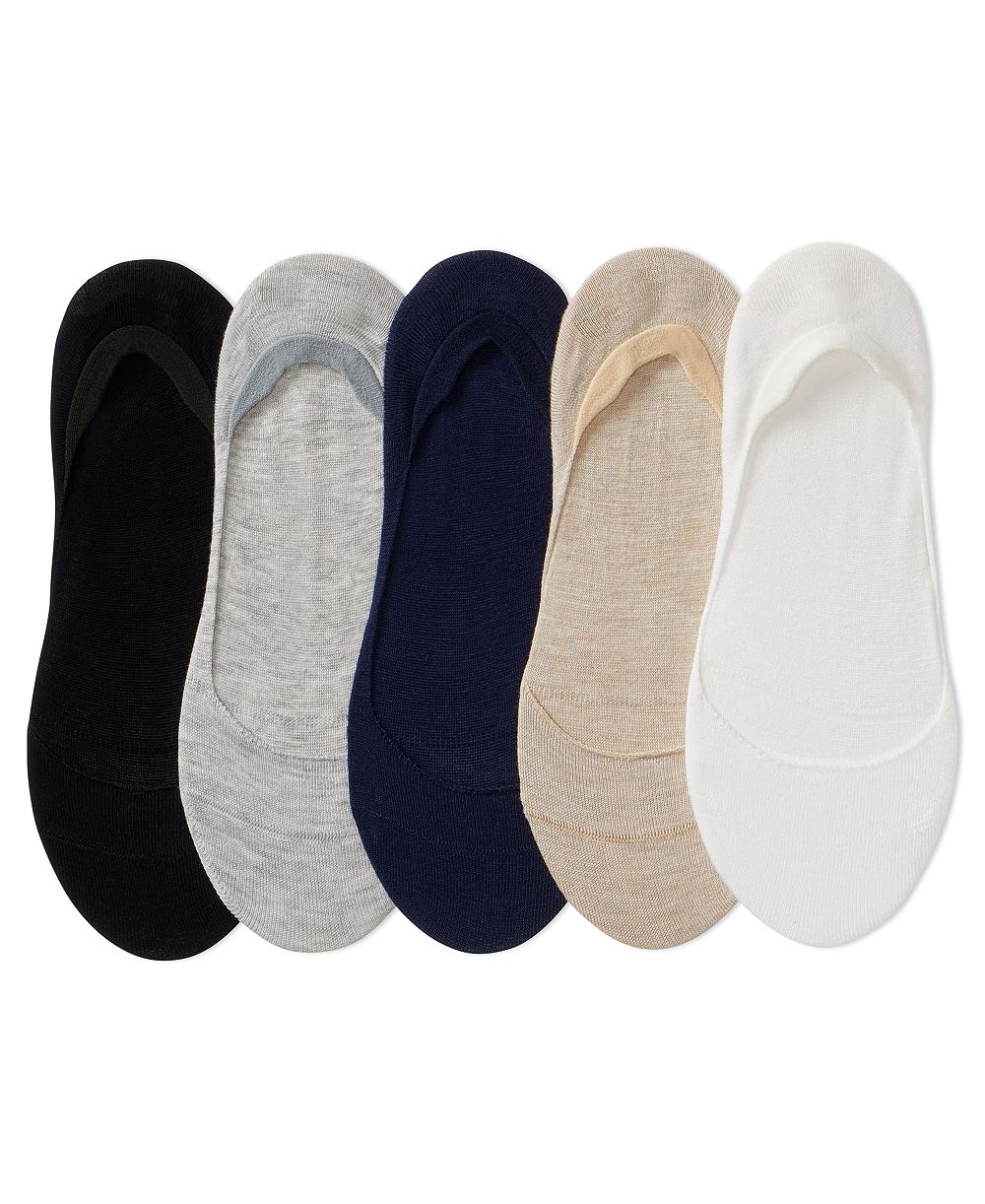 Polo Ralph Lauren Women's No-Show Liner Socks, 5-Pack