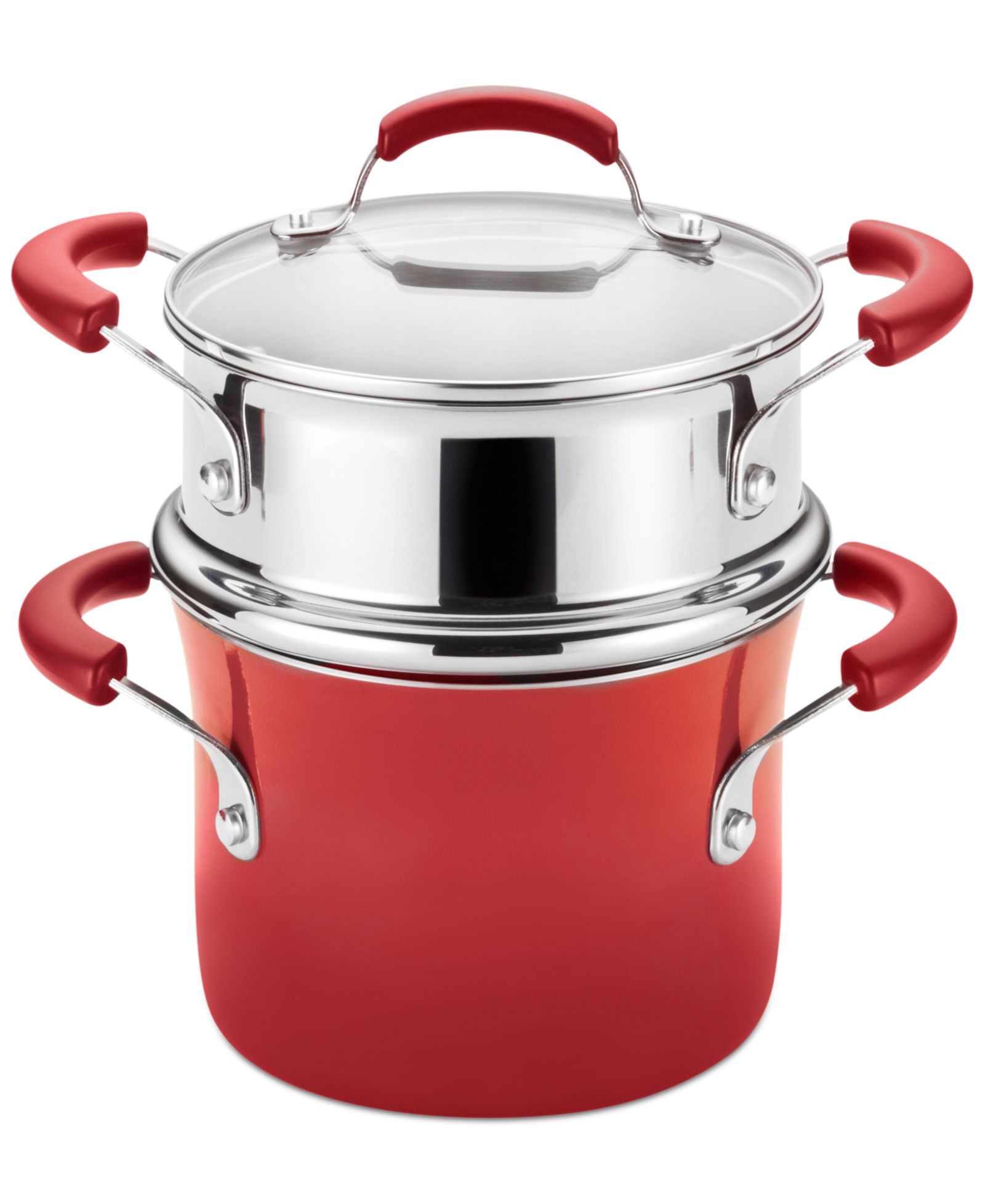 Cucina 3-Quart Nonstick Saucepot with Steamer and Lid