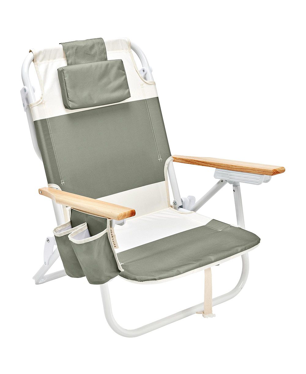 SUNNYLiFE Deluxe Beach Chair: Seagrass Sage Block
