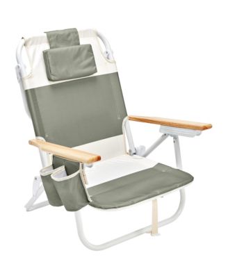 SUNNYLiFE Роскошное пляжное кресло: Seagrass Sage Block