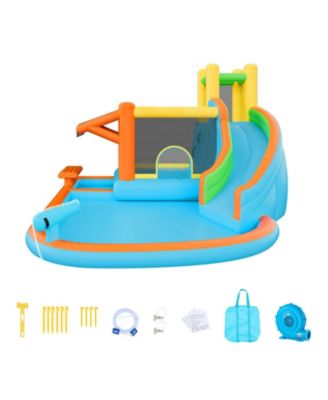 SUGIFT надувная водная горка батут 14,9 x 12,8 x 7,8 фута, для 3-4 детей, возраст 3-8 лет