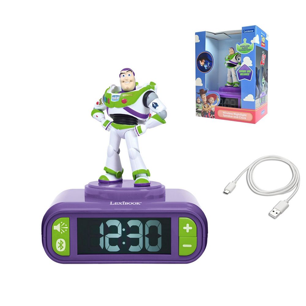 Цифровой будильник Lexibook Disney Toy Story Buzz Lightyear с 3D ночником и Bluetooth-колонкой