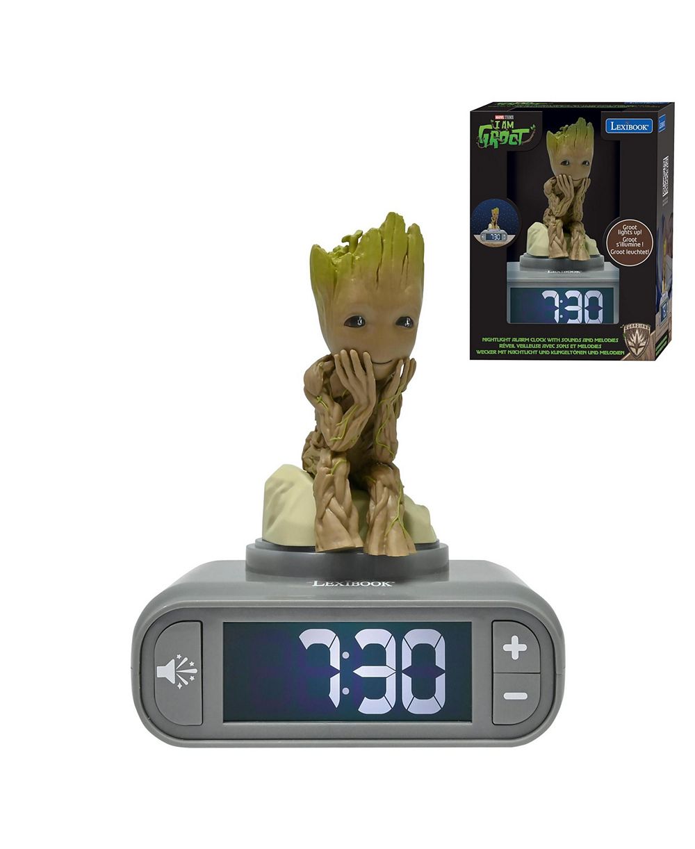 Guardians of the Galaxy ночник-будильник Groot, со звуком, ЖК-дисплей с подсветкой, функция отключения звука, RL800GG