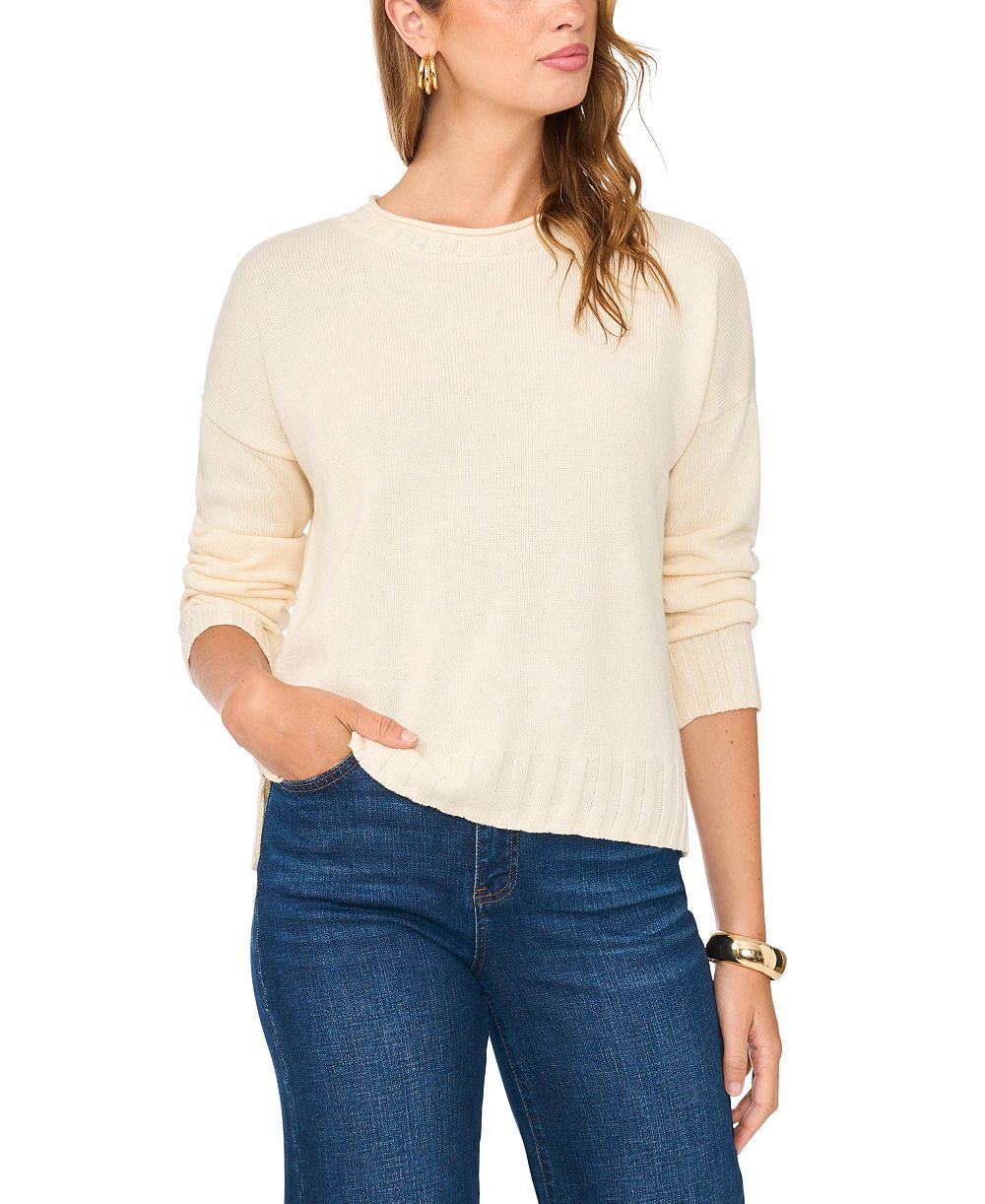 Vince Camuto Women's Rollneck Long-Sleeve Ribbed Sweater