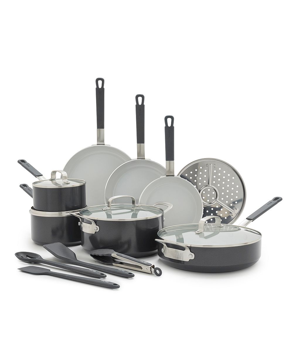 GreenPan Bobby Flay керамический антипригарный набор посуды, 16 предметов