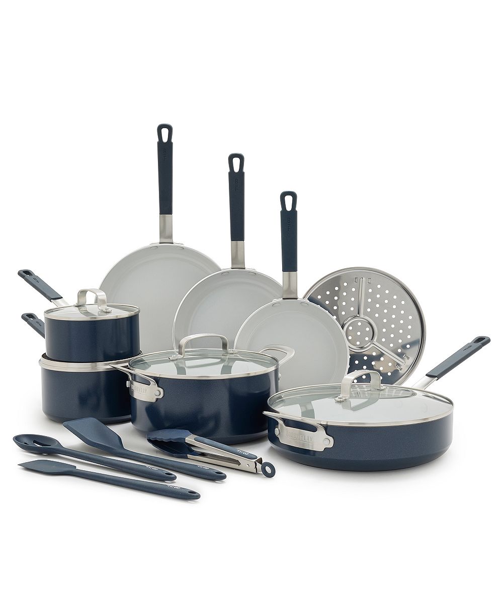 GreenPan Bobby Flay керамический антипригарный набор посуды, 16 предметов