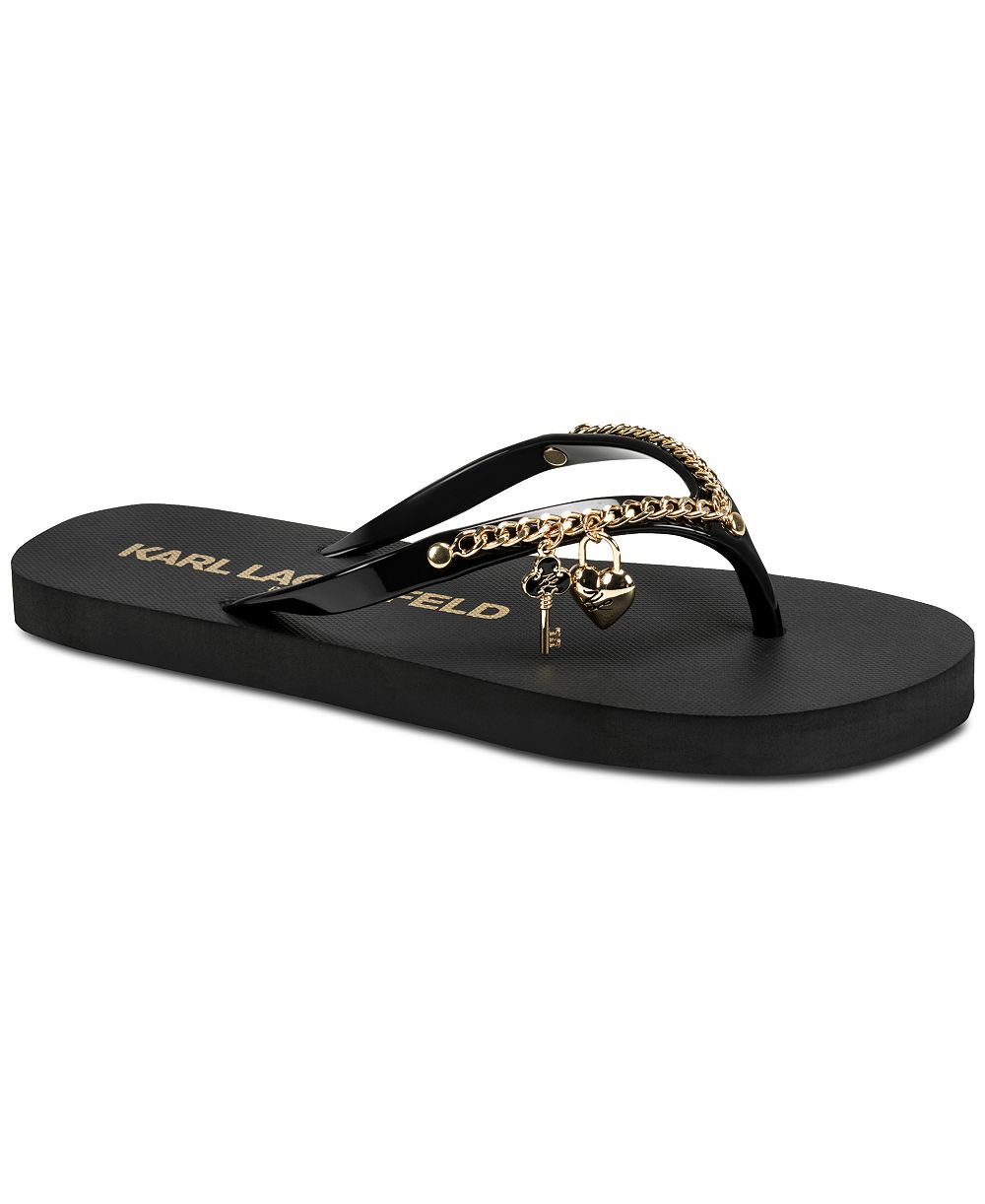 Женские шлепанцы KARL LAGERFELD PARIS Zemira Slip-On Flip Flops