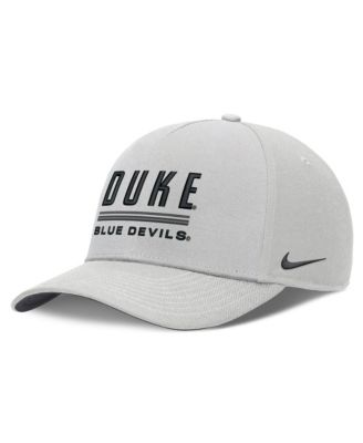 Men's Nike Gray Duke Blue Devils 2026 Sideline Dri-FIT Rise Adjustable Hat