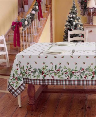 Avanti Holly Plaid Rectangle Tablecloth, 60" x 84"