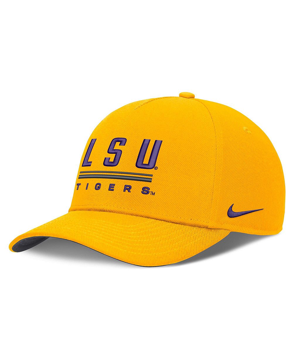 Мужская кепка Nike Gold LSU Tigers 2026 Sideline Dri-FIT Rise Adjustable Hat