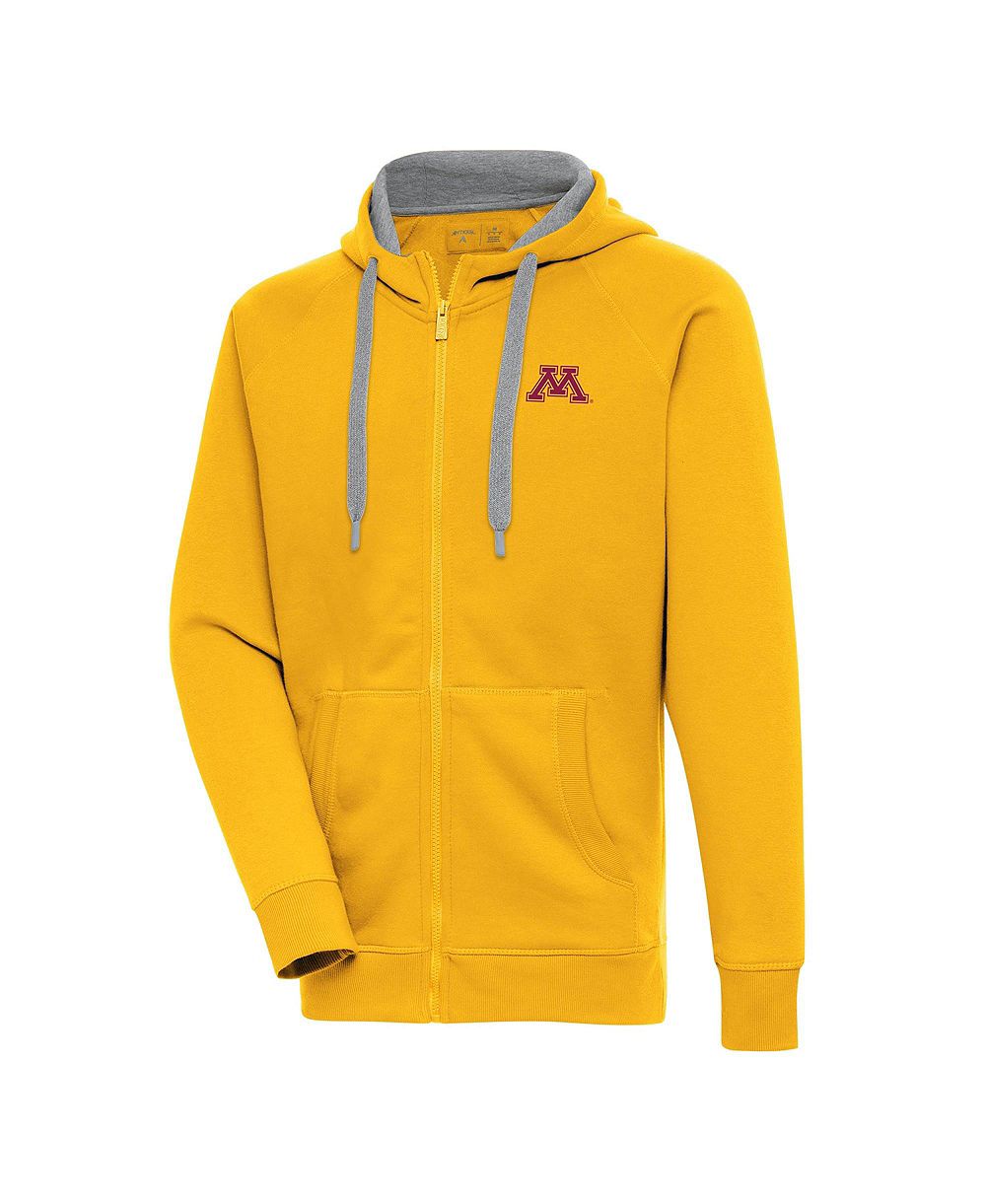 Antigua Мужское худи Minnesota Golden Gophers Victory Full-Zip, золотое