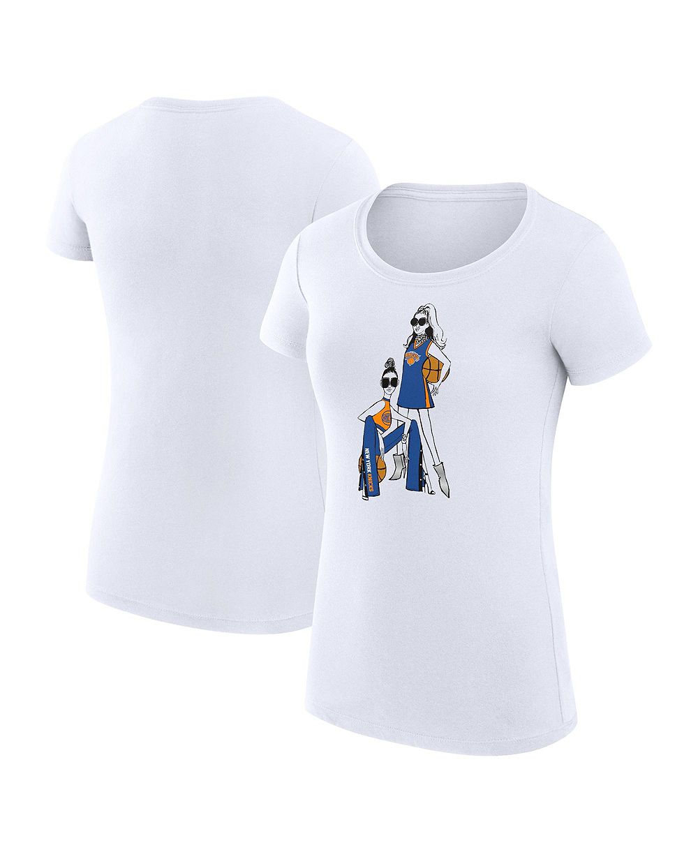 Футболка G-III 4Her by Carl Banks Women's, супер-узкая посадка, New York Knicks