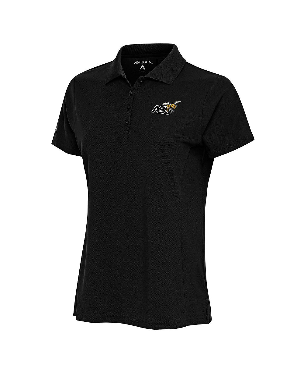Antigua Женская рубашка-поло Legacy Pique Alabama State Hornets Black