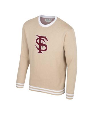 Uscape Apparel Men's and Women's Tan Florida State Seminoles Renew Knit Vintage Pullover Sweater