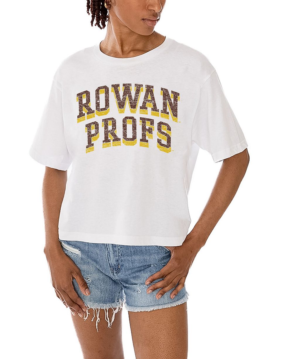 Gameday Couture Женская укороченная футболка Rowan Profs Claim To Fame White