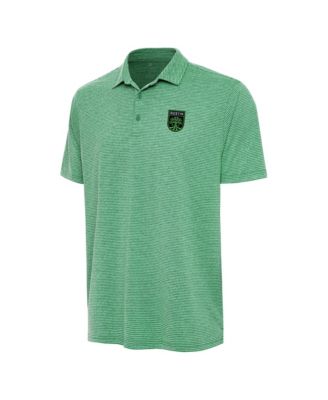 Antigua Men's Heather Green Austin FC Scheme Polo Shirt