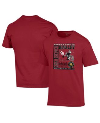 Champion Мужская малиновая T-shirt Oklahoma Sooners Red River Rivalry Slogan
