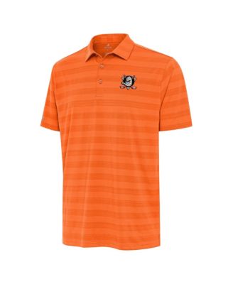 Мужская рубашка polo Antigua Anaheim Ducks оранжевого цвета