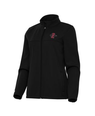 Antigua Женская черная куртка для гольфа San Diego State Aztecs с полной молнией