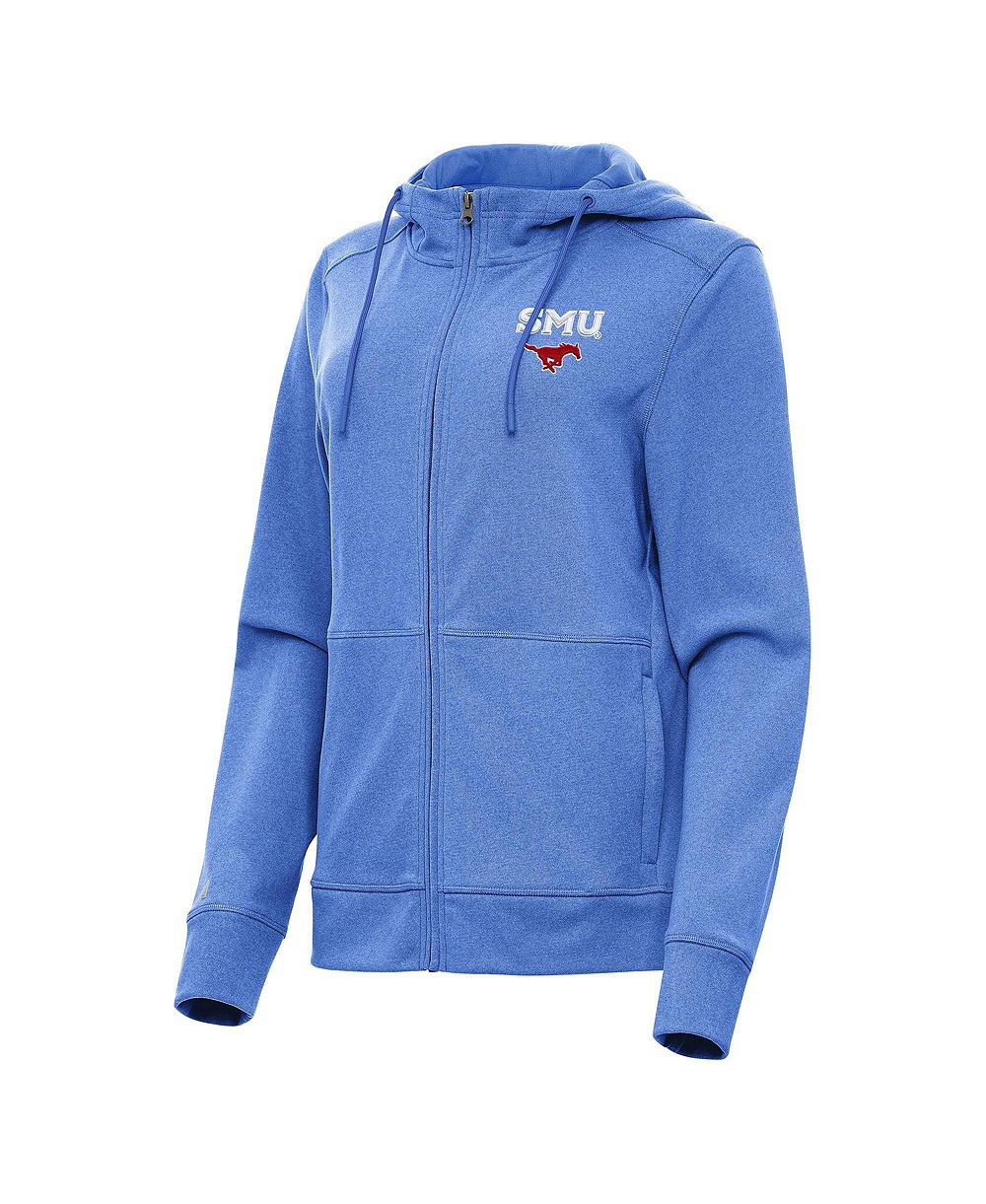 Antigua Женское худи Full-Zip Heather Royal SMU Mustangs Seeker