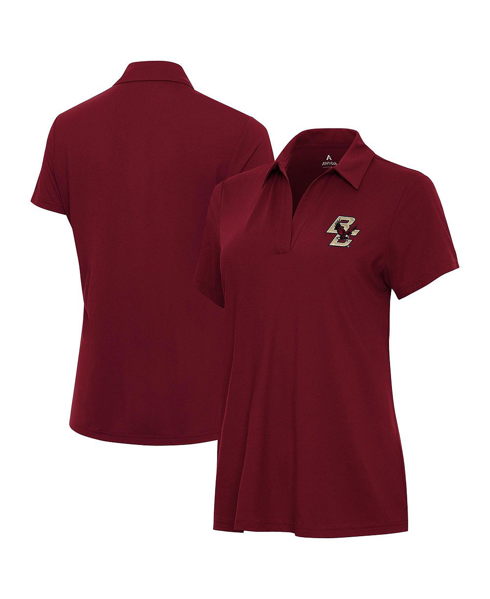 Antigua Женская бордовая рубашка поло Boston College Eagles Era
