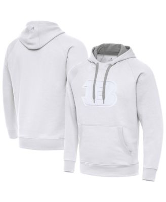 Мужское худи Antigua White Cincinnati Bengals Victory Pullover