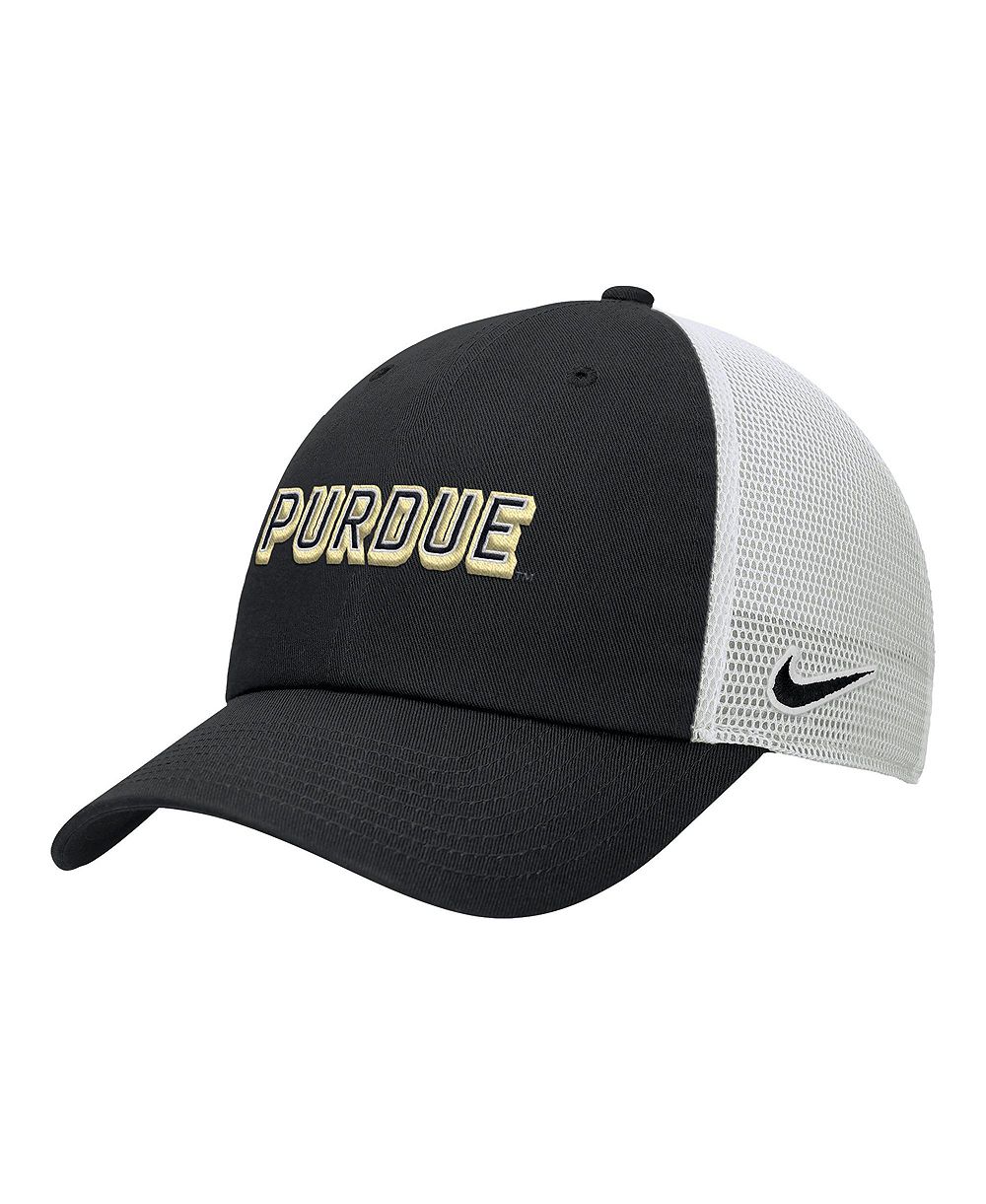 Nike Men's Black Purdue Boilermakers On-Field Club Adjustable Trucker Hat
