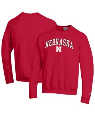 Мужской свитшот Champion Scarlet Nebraska Huskers Arch Over Logo Pullover
